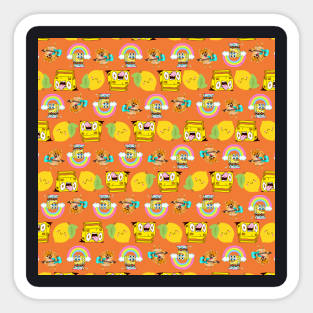 minions rainbow Sticker